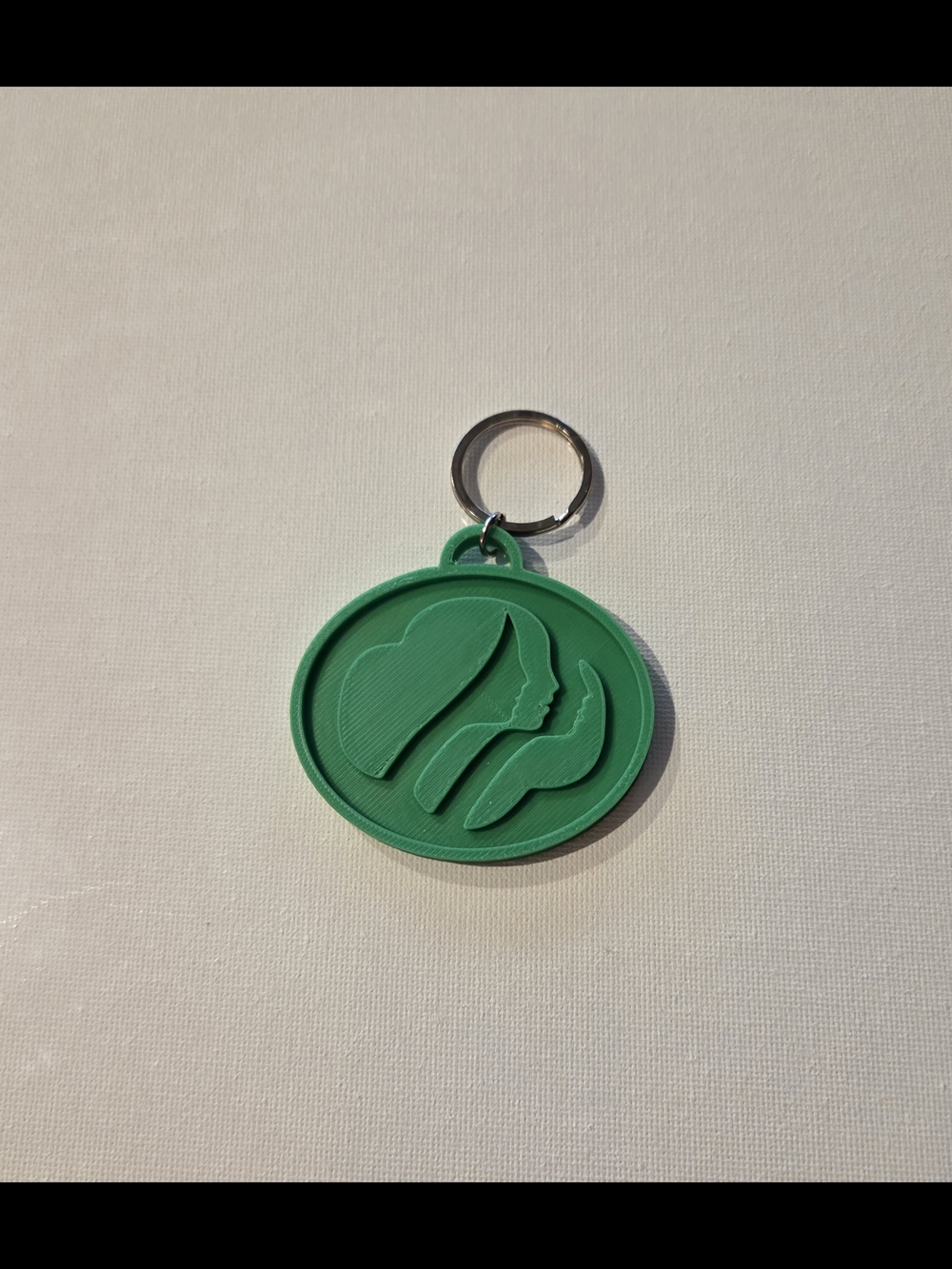 Girl Scout 3D printed keychain